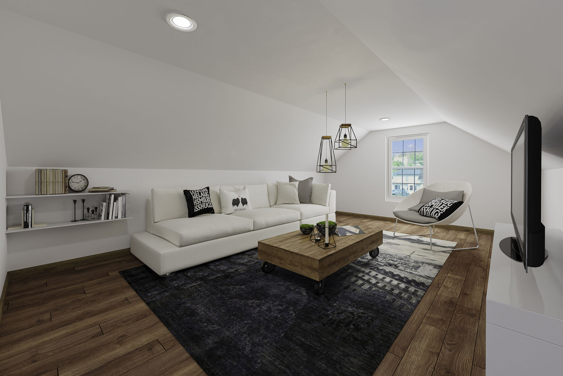 Virtually Staged Image of the inside of a house