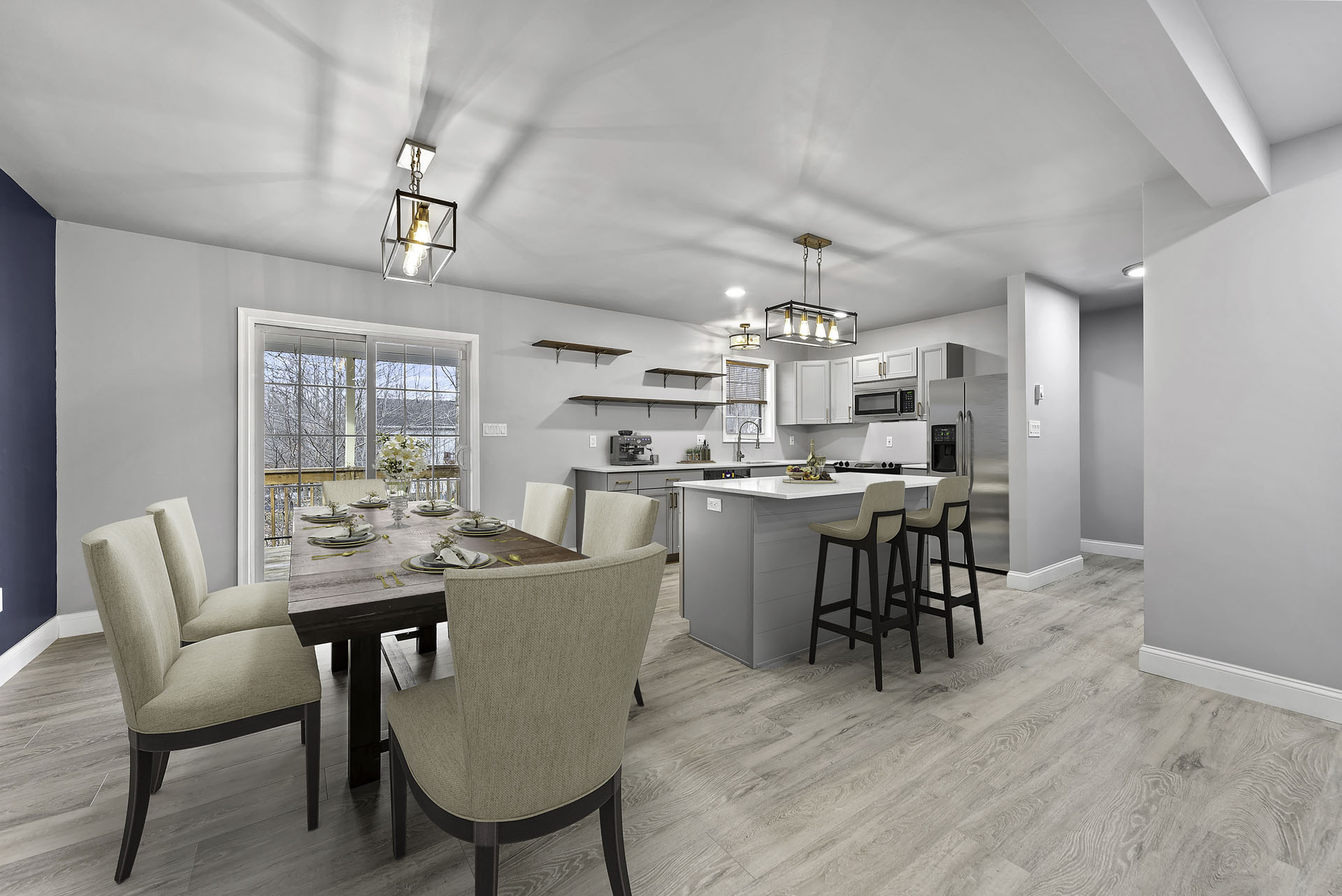 Virtually Staged Image of the inside of a house